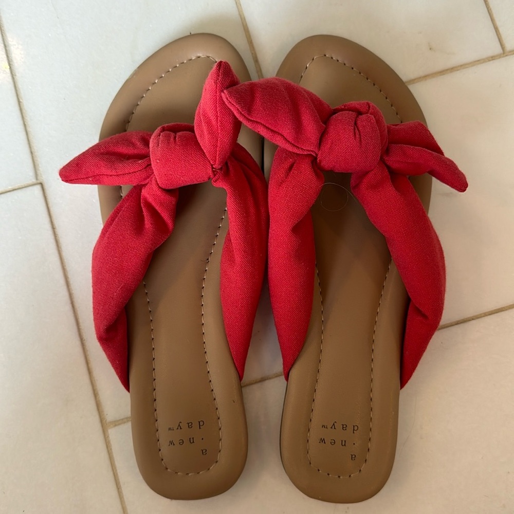 A New Day flip flops. Size 9.5.